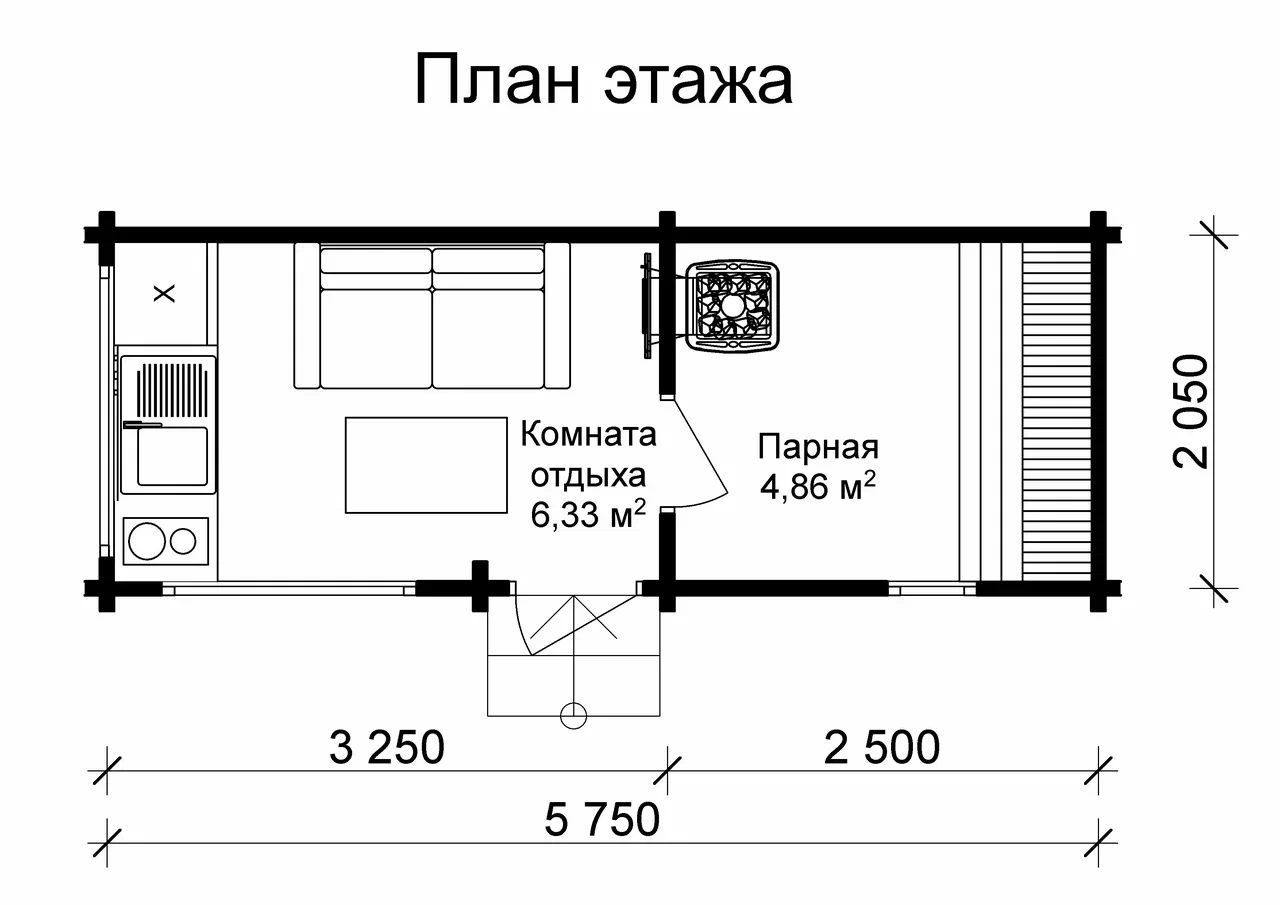Мобильная баня МБ 113